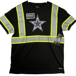 NFL Dallas Cowboys Buffalo Outdoors High-Visibility Safety Work Shirt Size L NWT